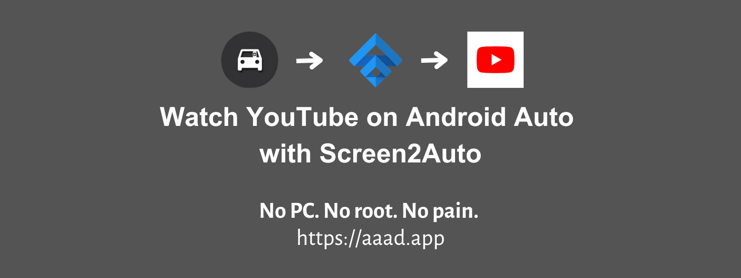 Watch YouTube on Android Auto with Screen2Auto