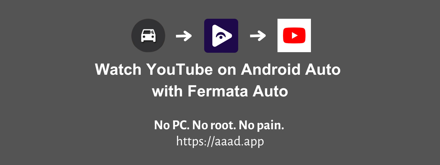 Watch YouTube on Android Auto with Fermata Auto